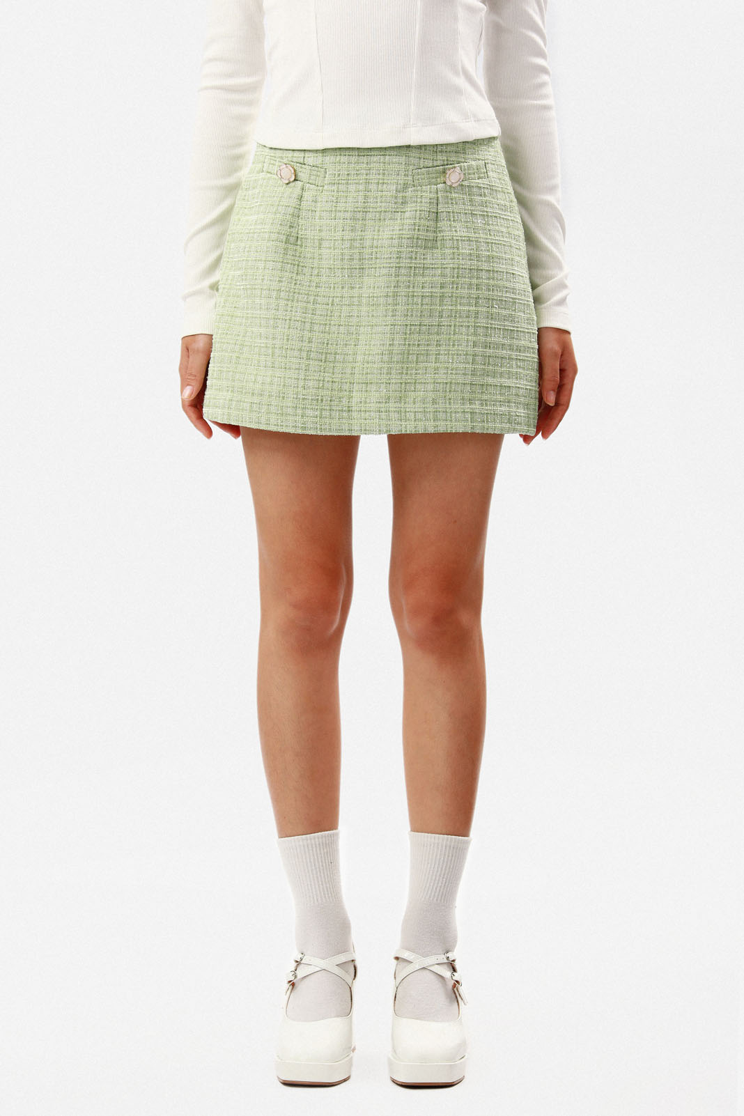 Tweed Mini Skirt | TEN11